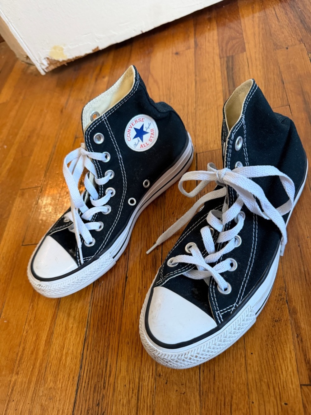 Converse Black & White High Top Sneakers